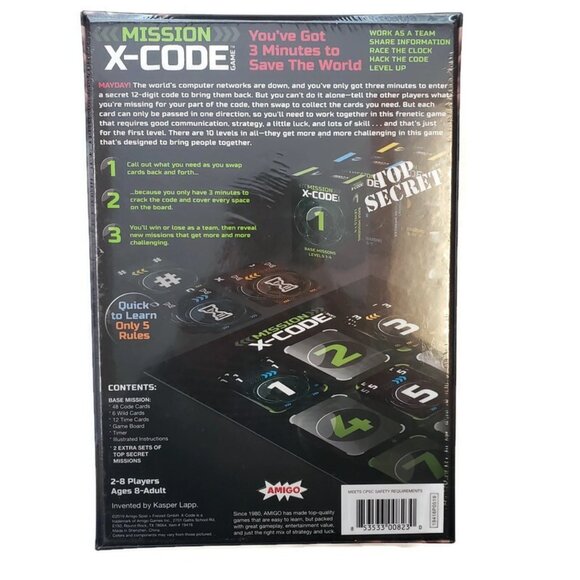MISSION X-CODE Board Game Race The Clock Hack The Code Level Up 2-8 Players 8+ - Picture 4 of 4